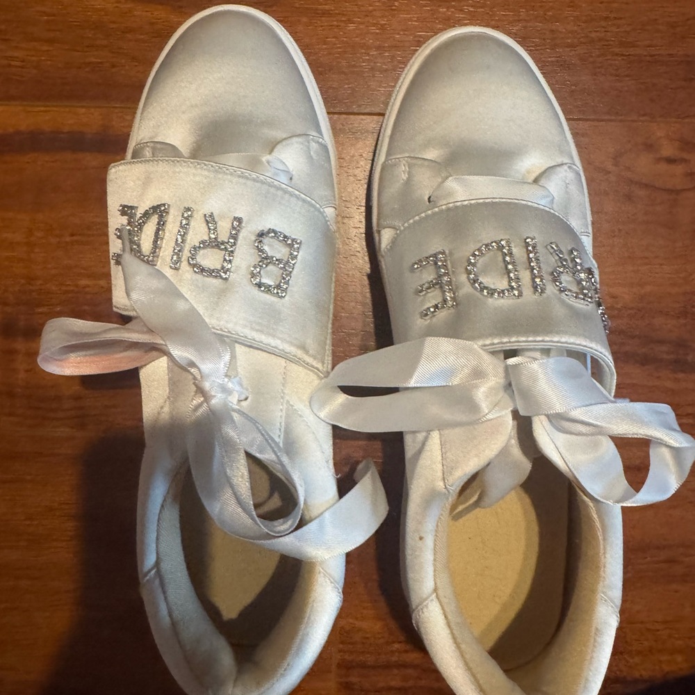Betsey Johnson White Bride Sneakers